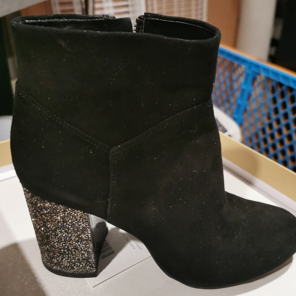 Michael Kors Cher Suede Black Ladies Boots